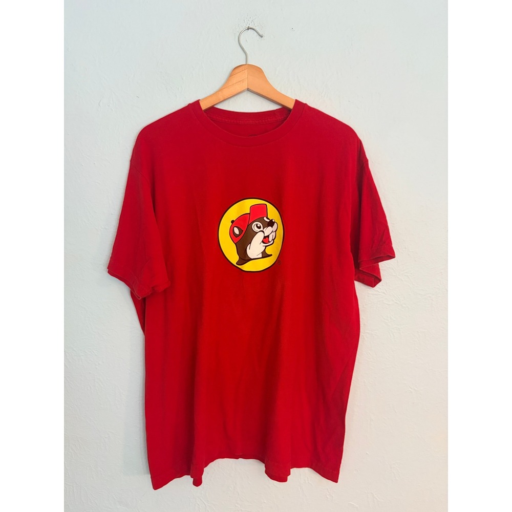 Buc-ee's T-Shirt XL Red Short Sleeve Beaver Logo Graphic Texas Souvenir Tee